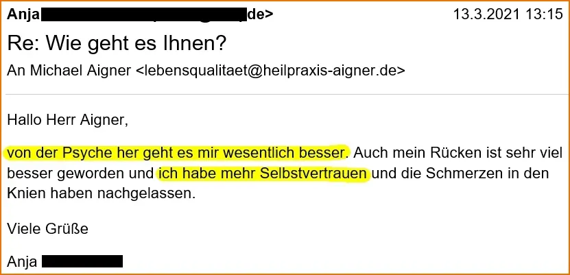 Heilpraxis Michael Aigner - Erfahrungen Burnout