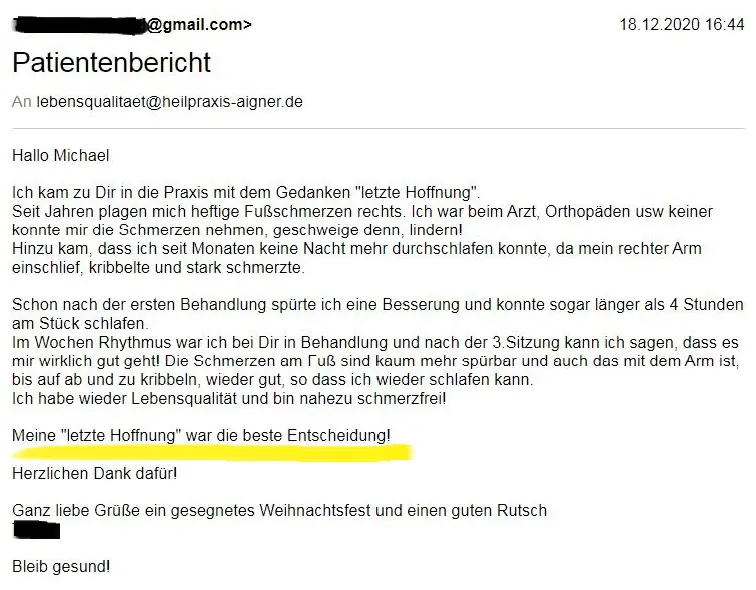 Heilpraxis Aigner Schmerzbehandlug Schmerzen Arm