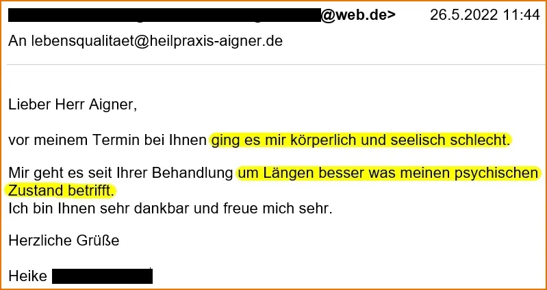Heilpraxis Aigner Burnoutbehandlung Erfahrungen