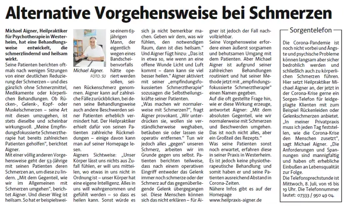 Schwäbische Zeitung, 01.07.2020: